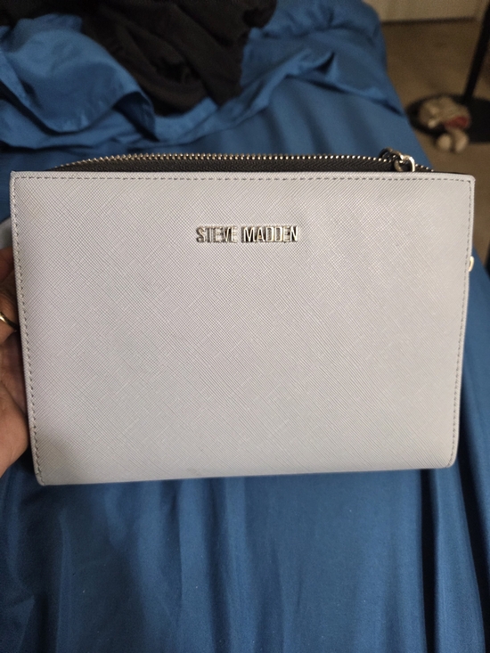 Steve Madden Shoes - Steve Madden Light Gray Crossbody Bag
